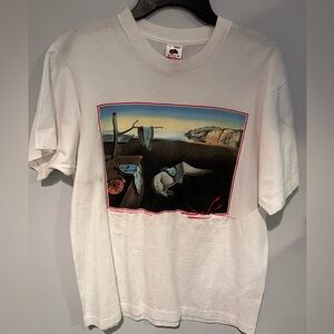 Dali Surreal Art White T-Shirt